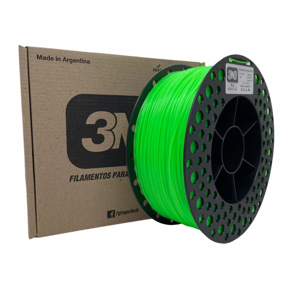 3N3 PLA Verde Fluo 1KG
