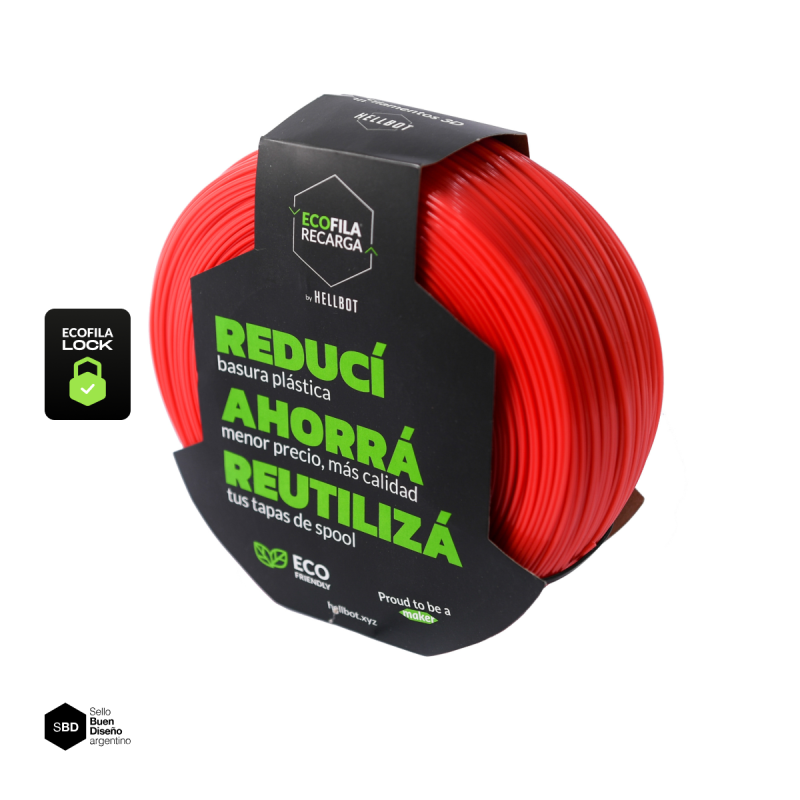Hellbot PLA Rojo 1KG